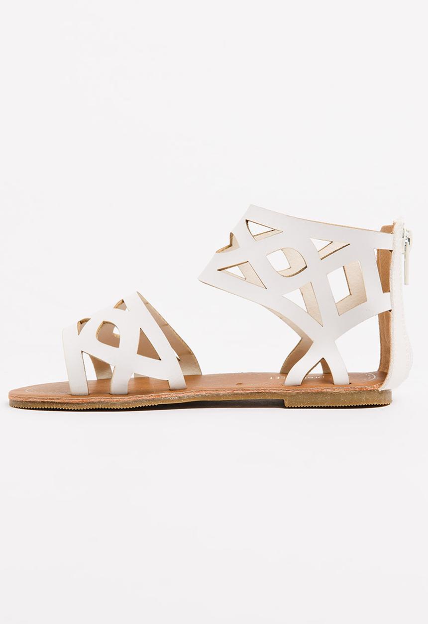 Jumbo - Cut-out Girls Sandal White