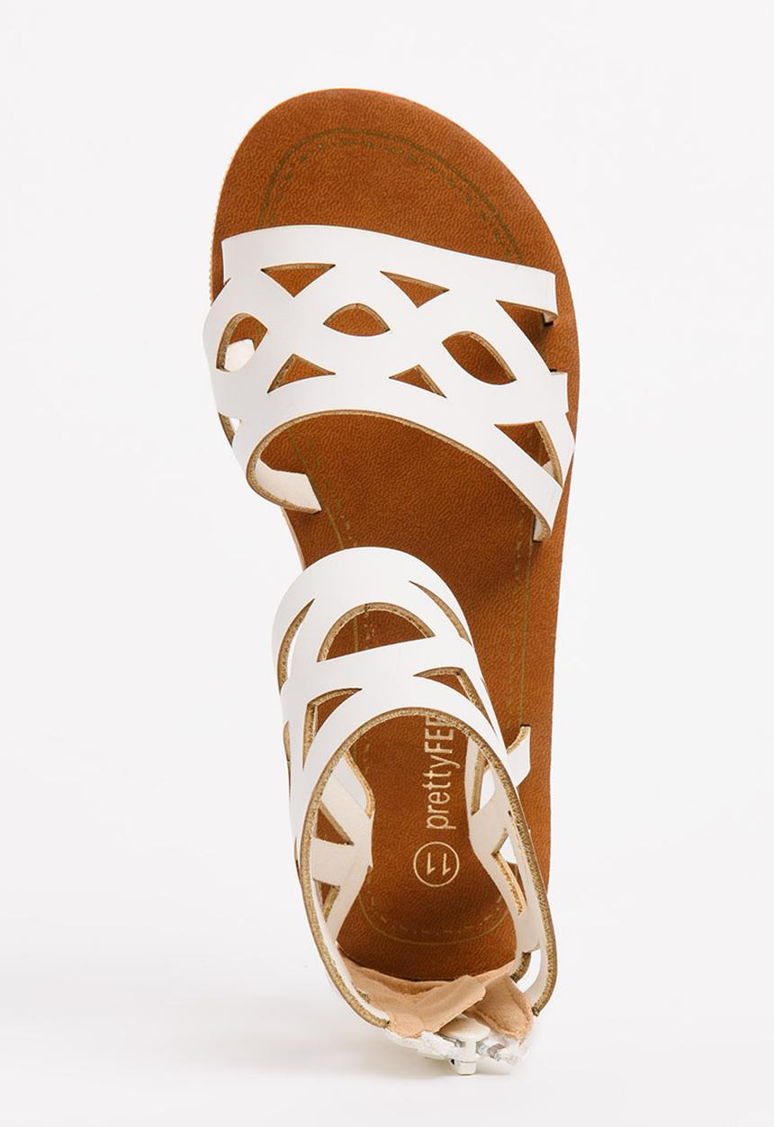 Jumbo - Cut-out Girls Sandal White
