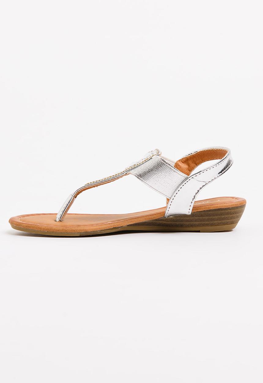Jumbo - T-bar Sandal Silver
