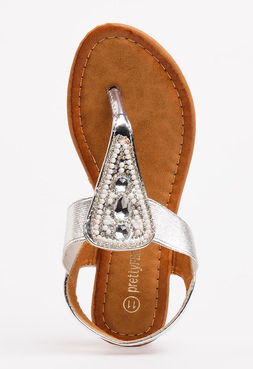 Jumbo - T-bar Sandal Silver