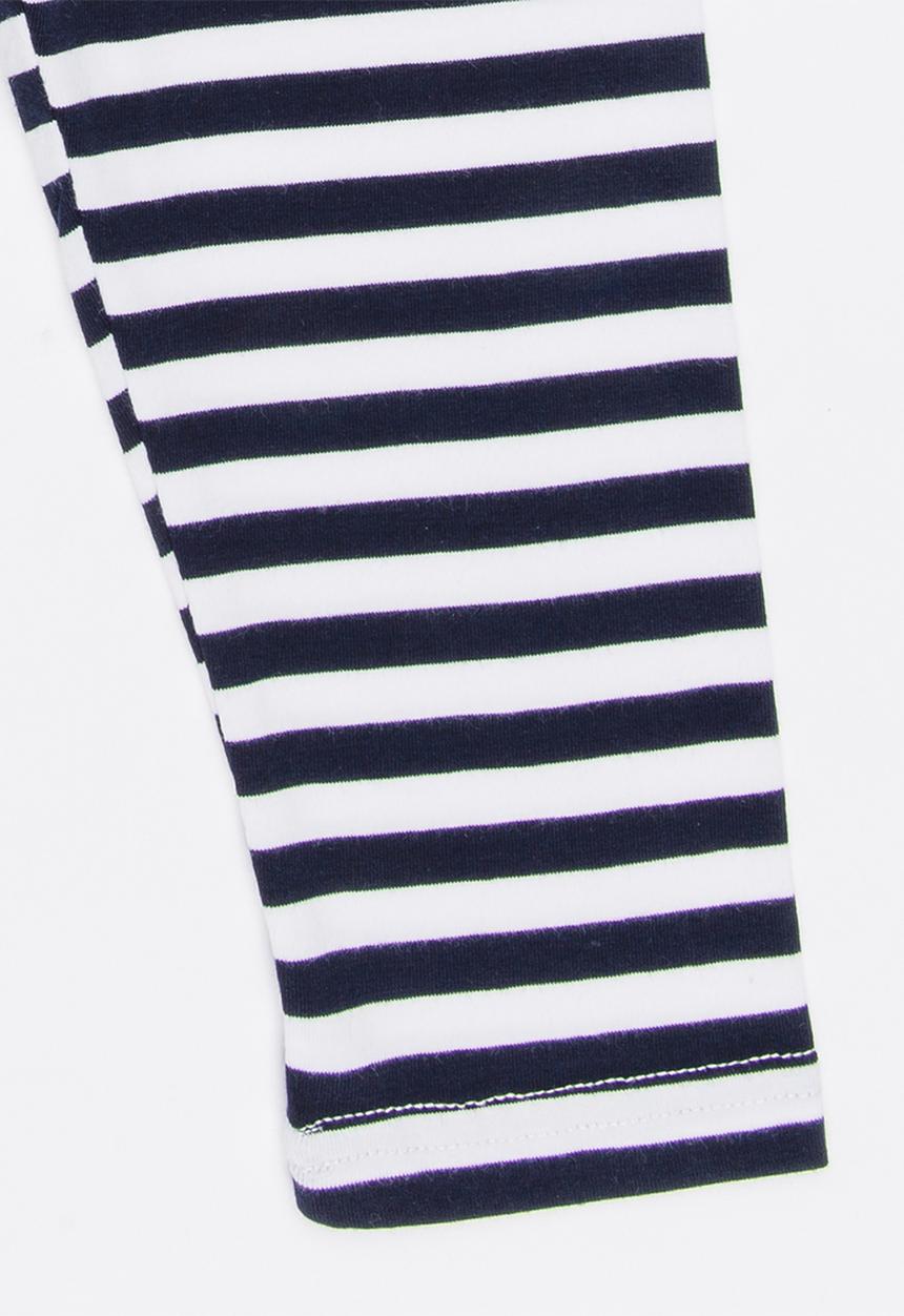 Pop Candy - Stripe Leggings Navy & White
