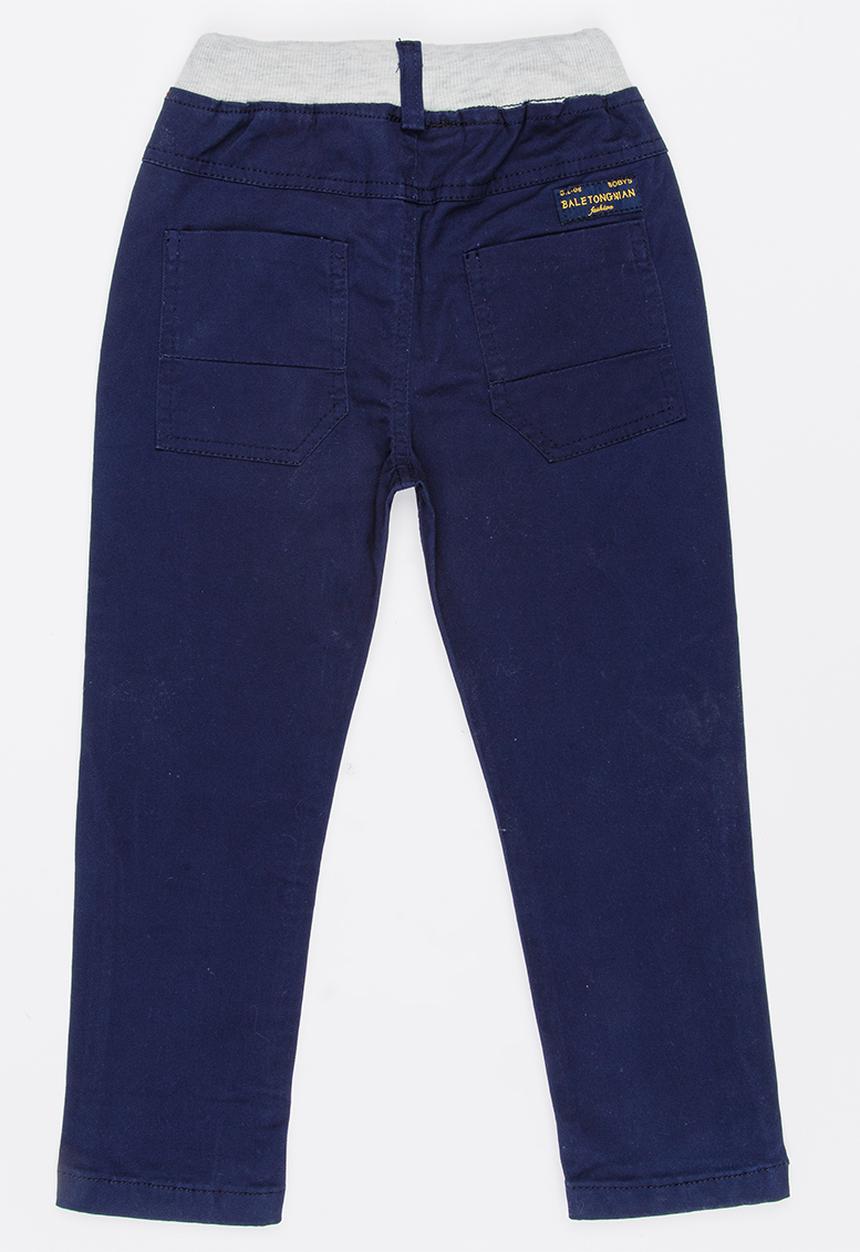 Pop Candy - Ribbed Chino Pants Navy