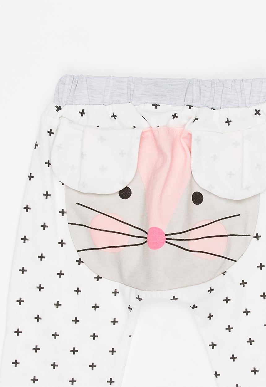 Pop Candy - Mouse Leggings White