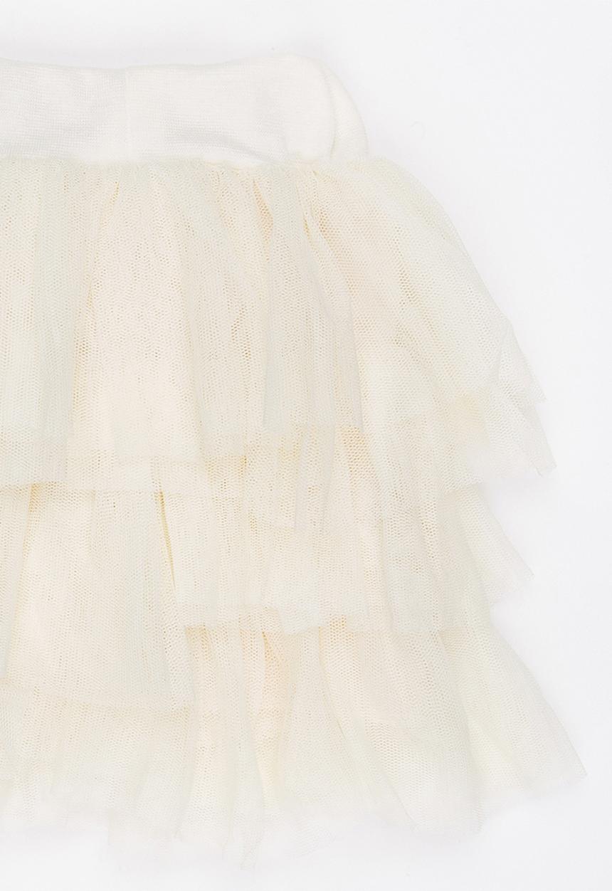 Pop Candy - Tierred skirt Off White
