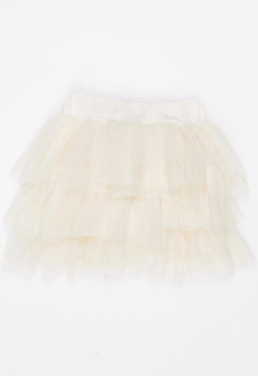 Pop Candy - Tierred skirt Off White