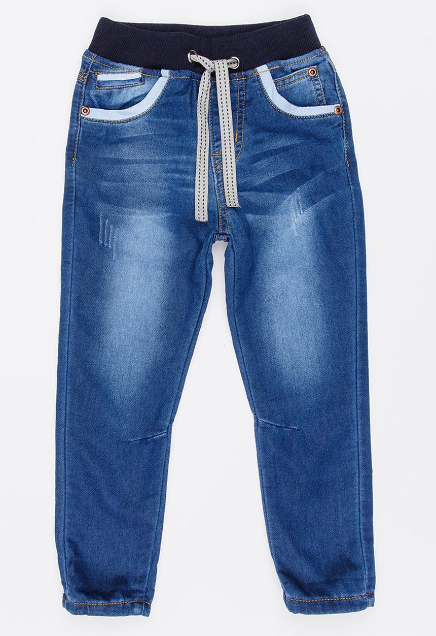 Pop Candy - Denim with Ribbed Waist Blue