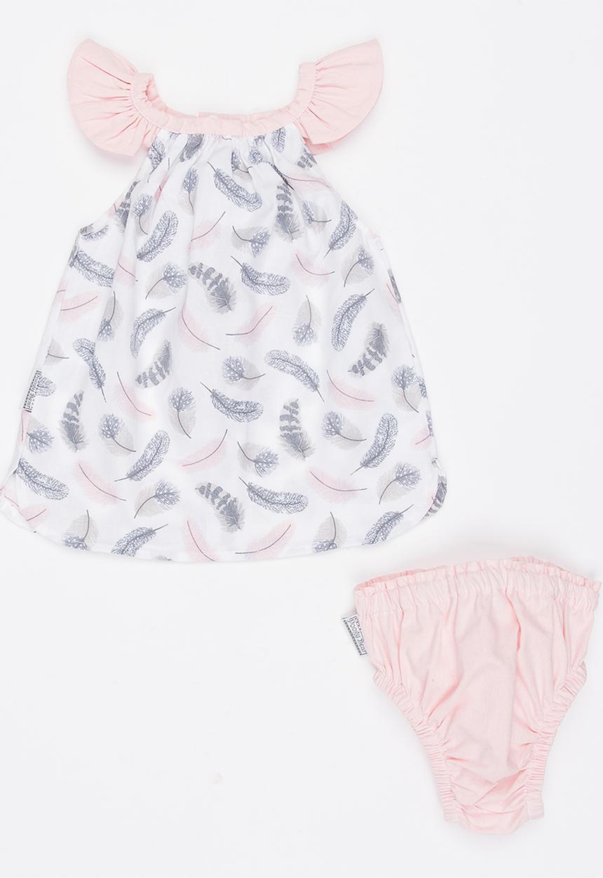 Poogy Bear - Feather Woven Dress Multi-colour