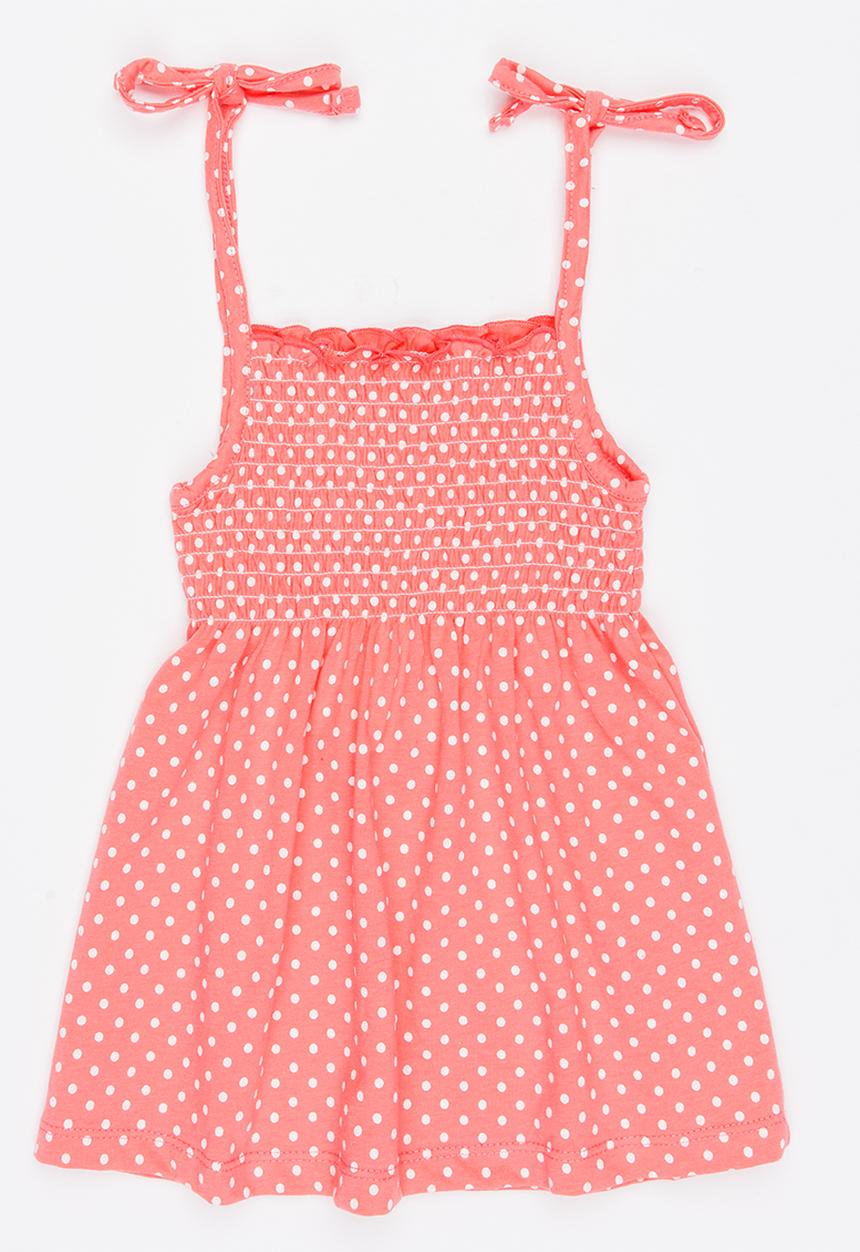 Pop Candy - Printed Dress Coral