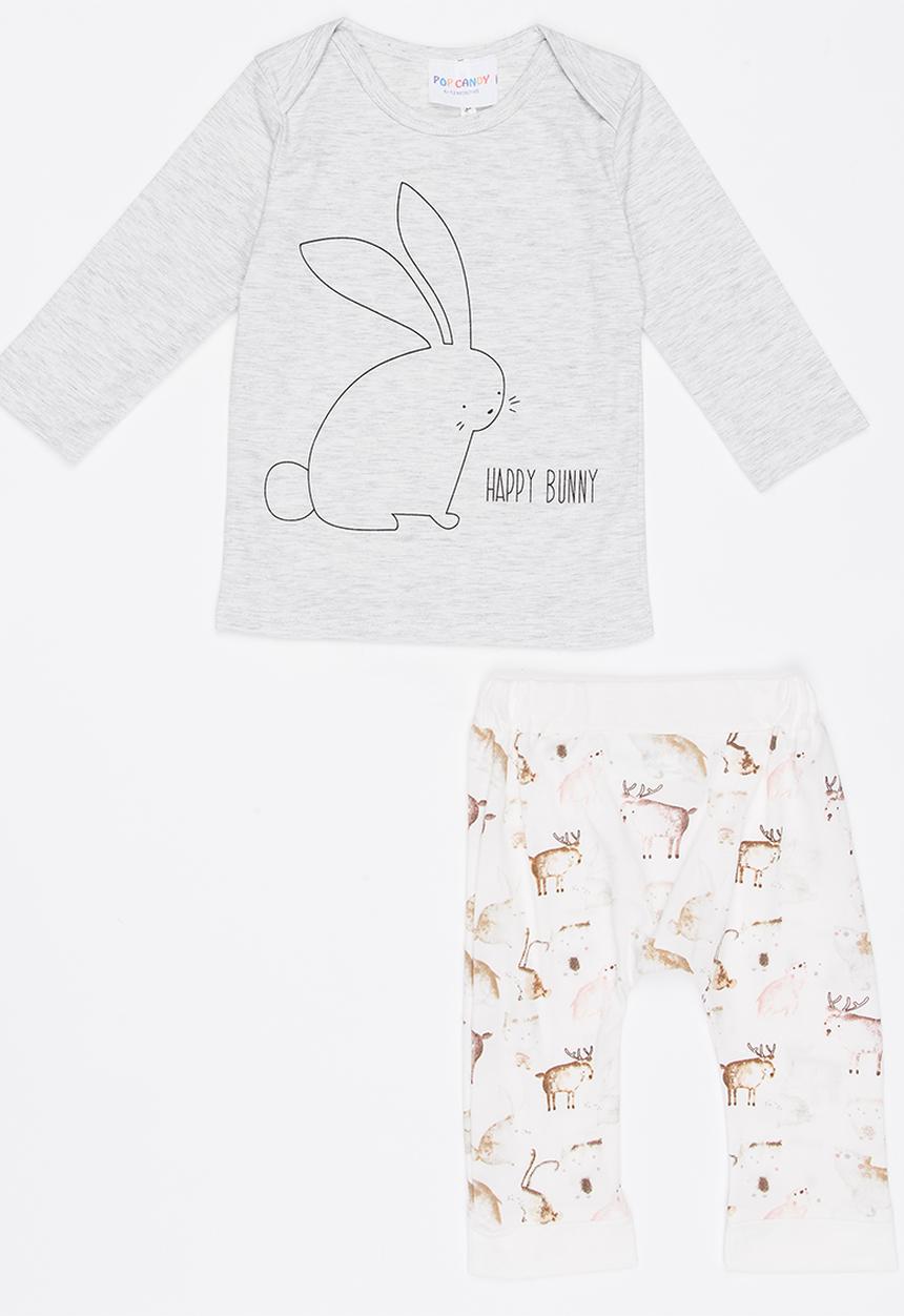 Pop Candy - Bunny 3 Piece Set Grey