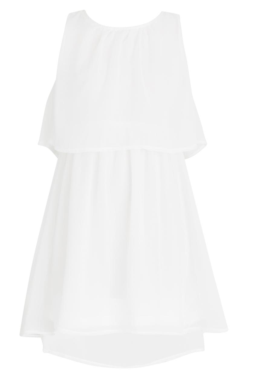 Rebel Republic - Chiffon Hi-Low Dress Off White