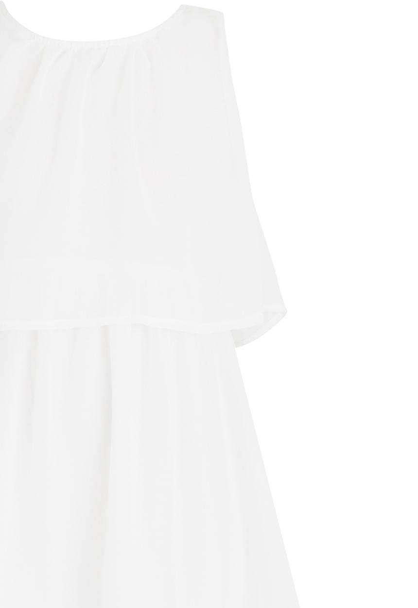 Rebel Republic - Chiffon Hi-Low Dress Off White