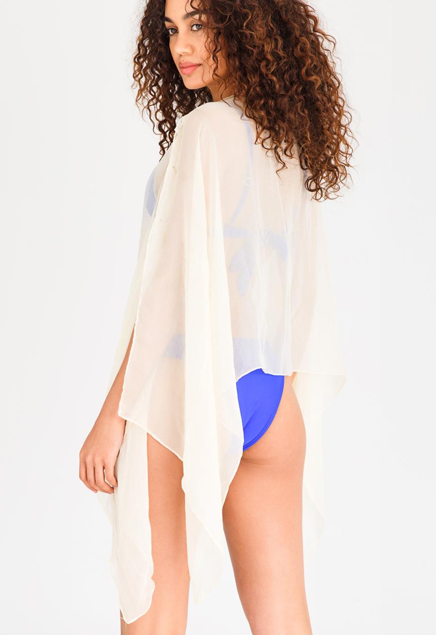 Lithe - Sheer Swim Cover-up Pale Yellow