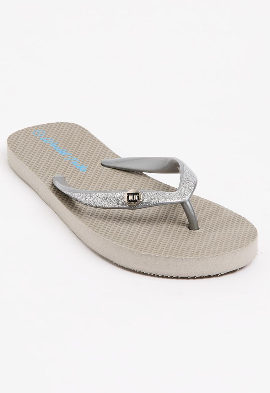 World Tribe - Little Treasure Girls Flip Flops Silver
