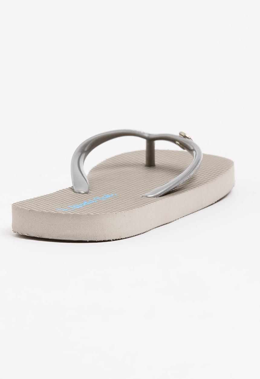 World Tribe - Little Treasure Girls Flip Flops Silver