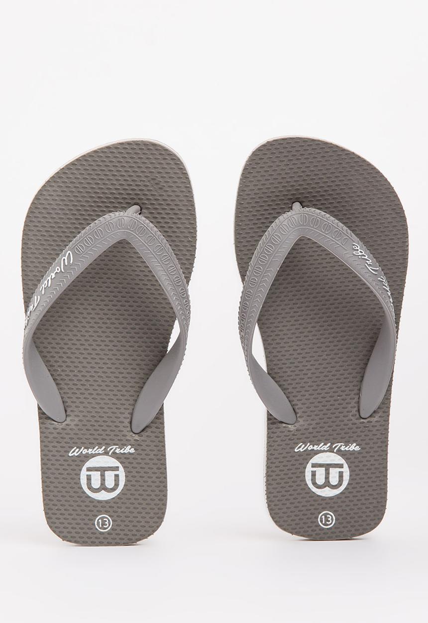 World Tribe - Ultimate Boys Flip Flops Dark Grey