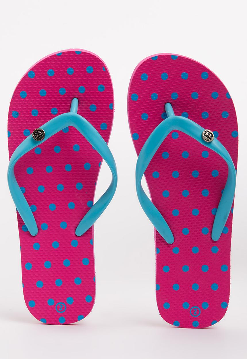 World Tribe - I Spy Flip Flops Dark Pink
