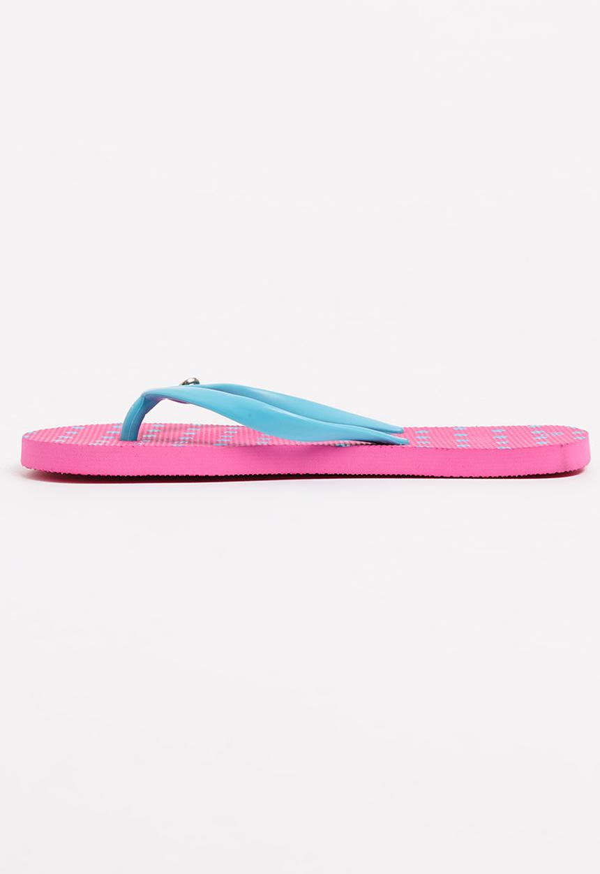 World Tribe - I Spy Flip Flops Dark Pink