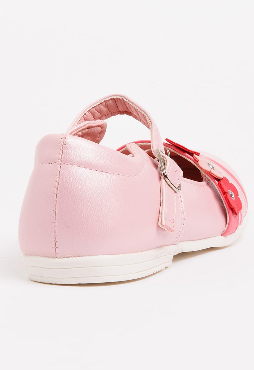 Bubblegummers - Flower Detail Pumps Rose