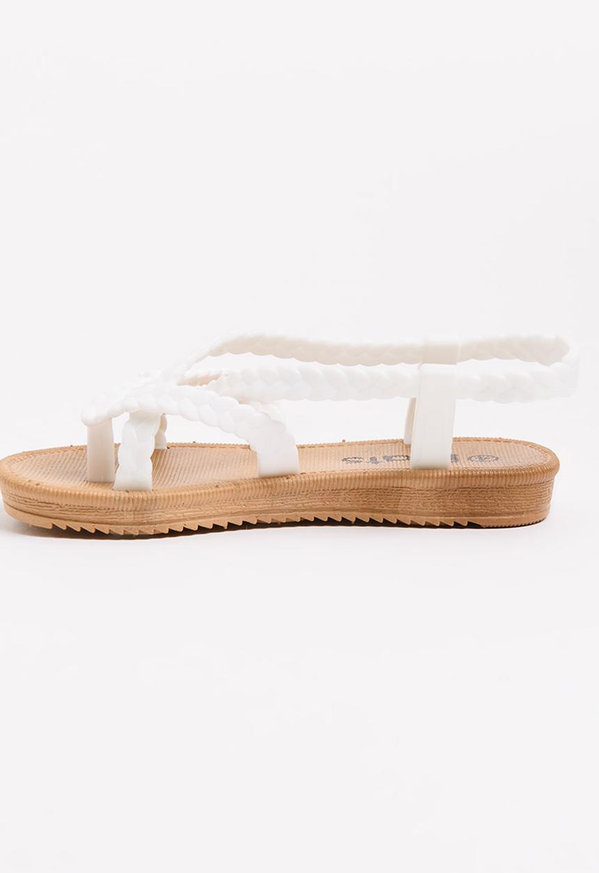 Jumbo - Girls Strappy Sandal White