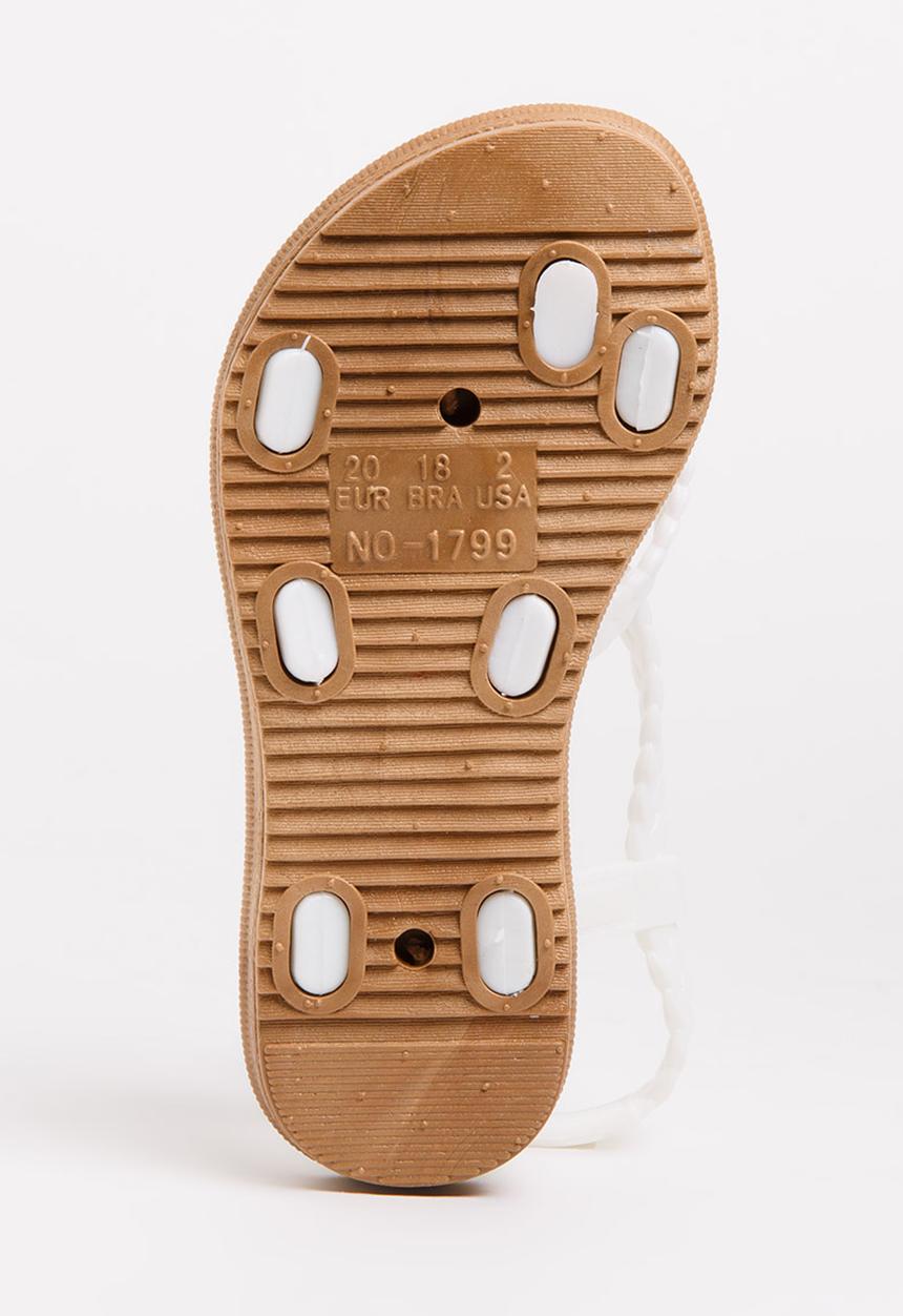 Jumbo - Girls Strappy Sandal White