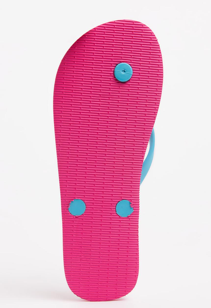 World Tribe - I Spy Flip Flops Dark Pink