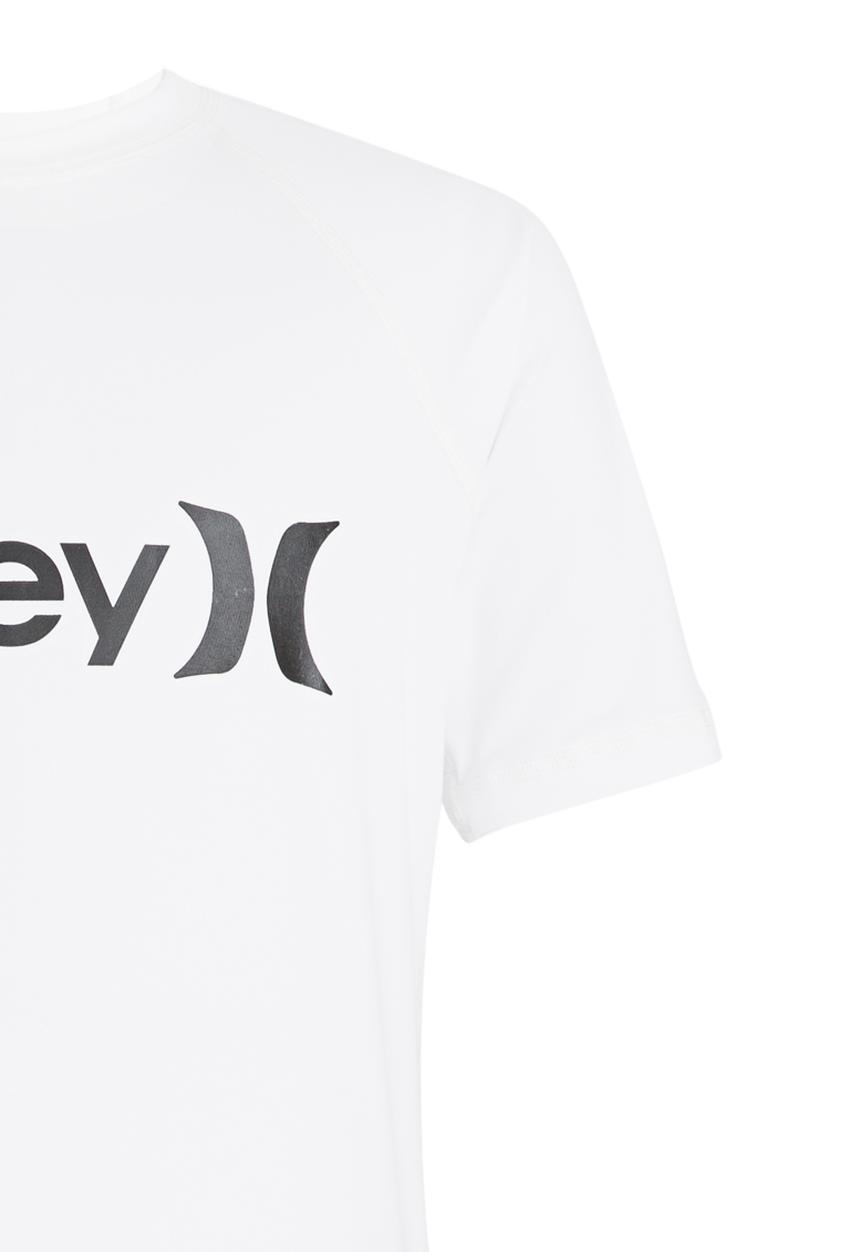Hurley - One & Only Short  Sleeve Rash Vest White