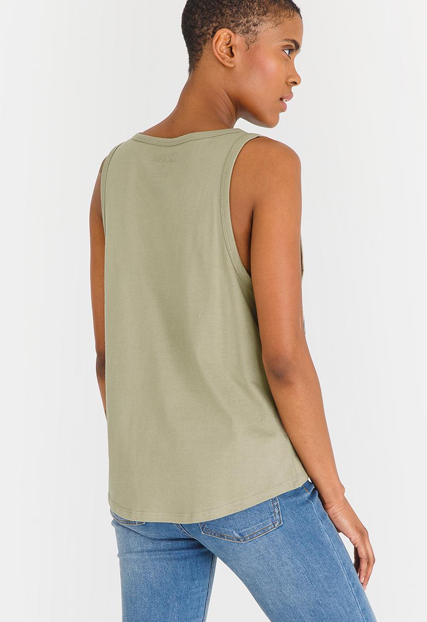 Billabong  - Coast To Coast Racer Back Tank Khaki Green