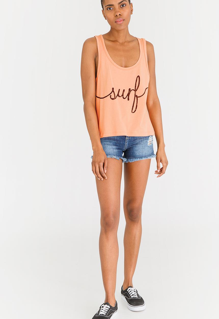 Billabong  - Journey Racer Back Tank Pale Pink