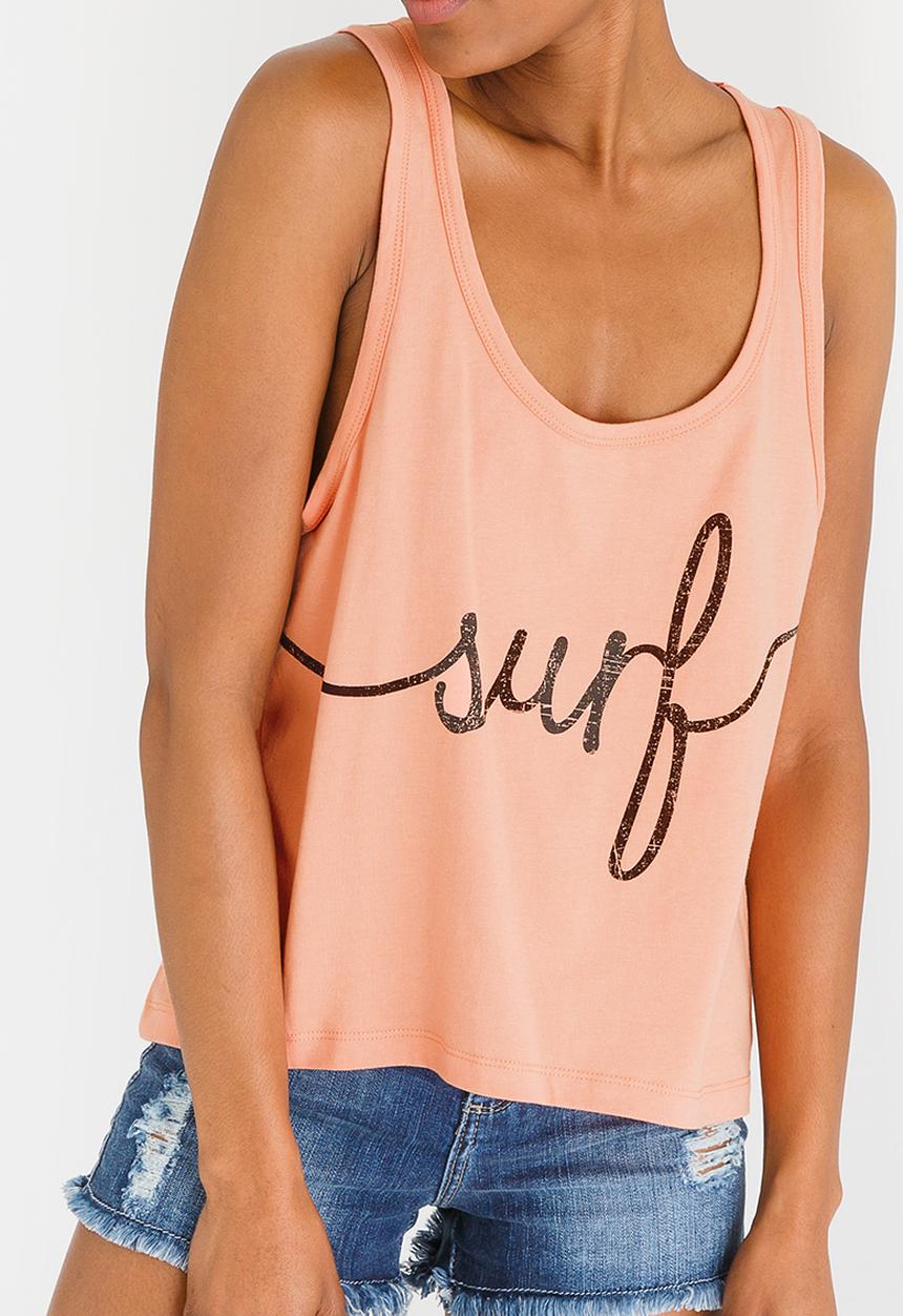 Billabong  - Journey Racer Back Tank Pale Pink