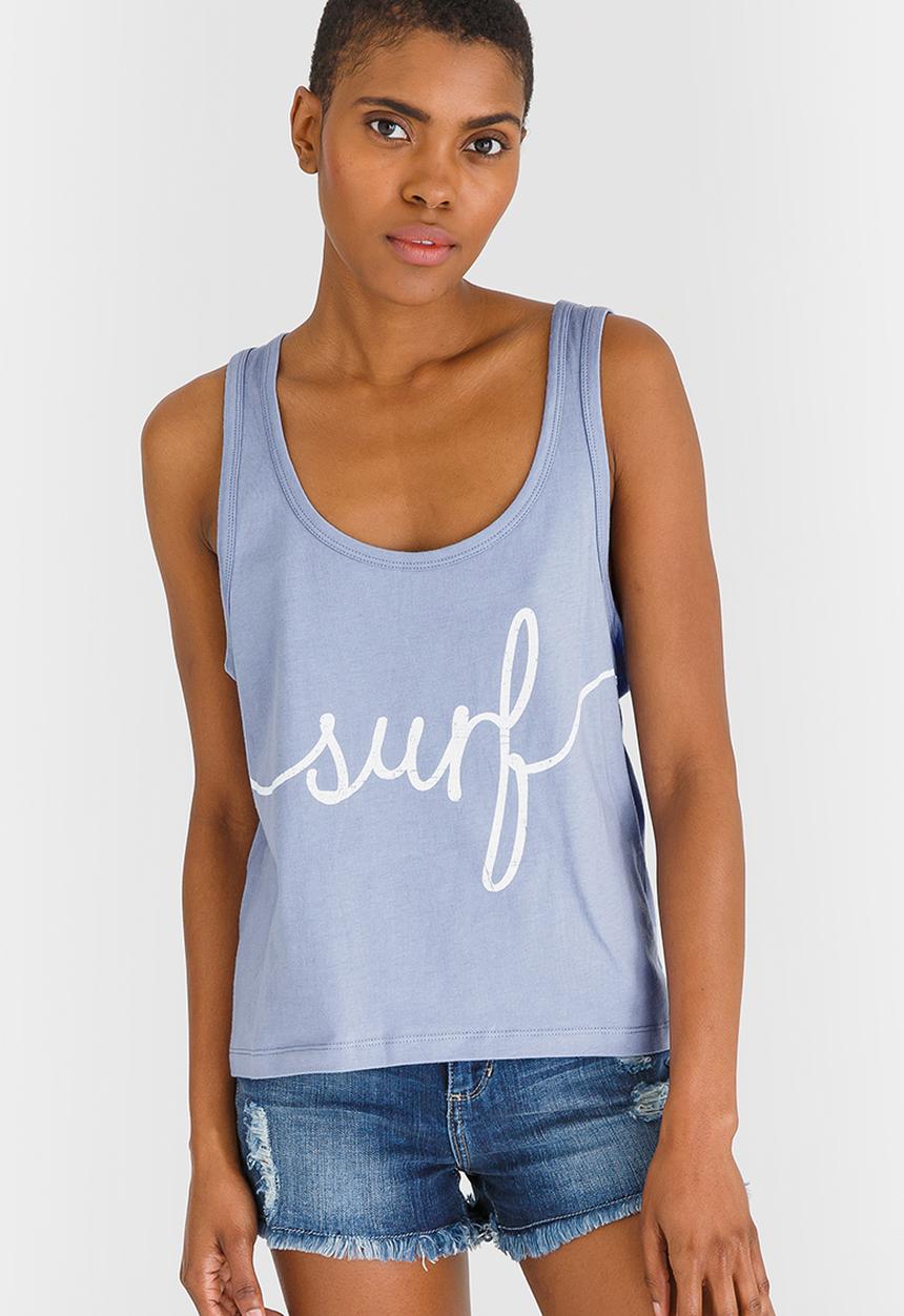 Billabong  - Journey Racer Back Tank Pale Blue