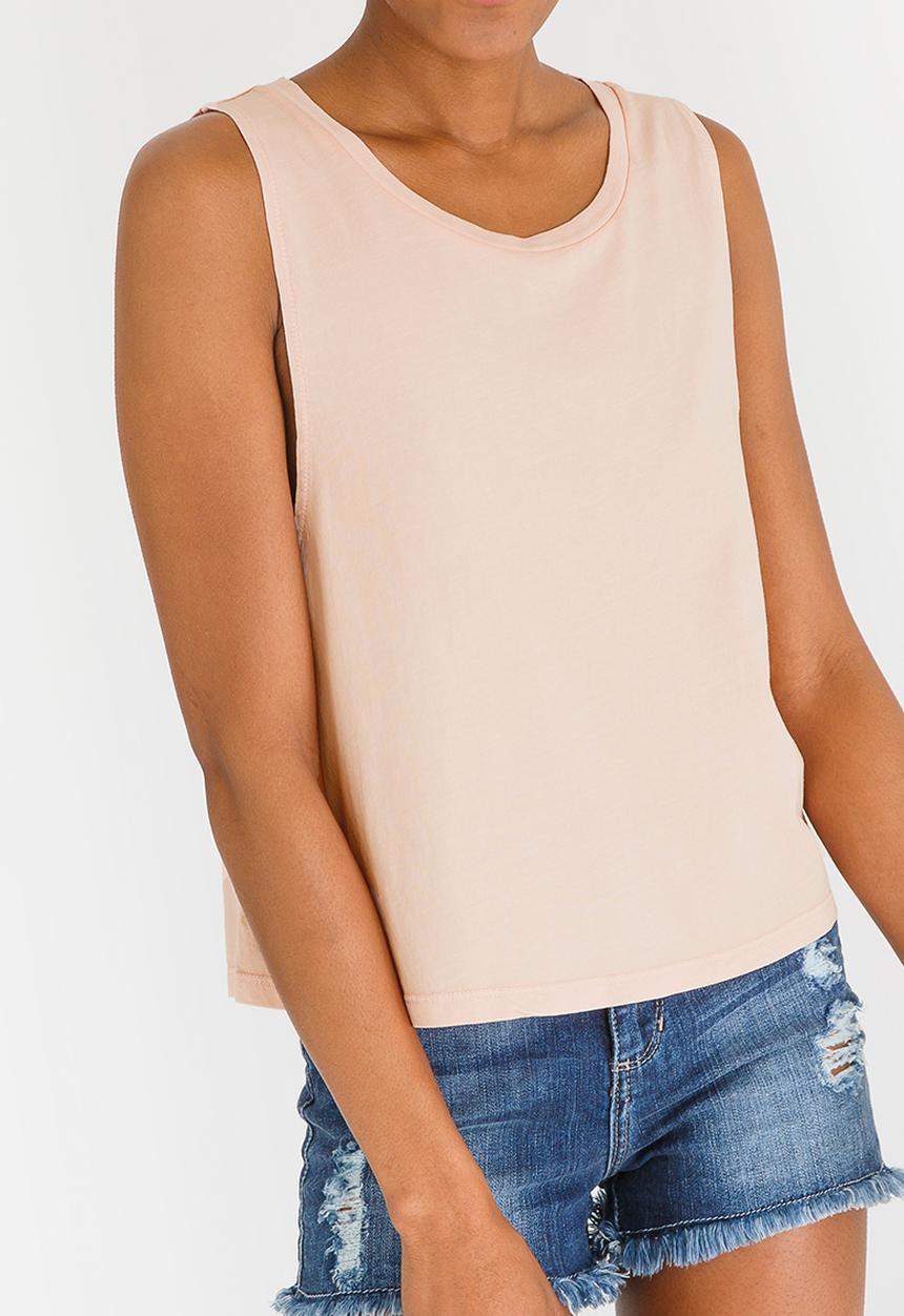 Billabong  - Sun Bleached Muscle Tee Pale Pink