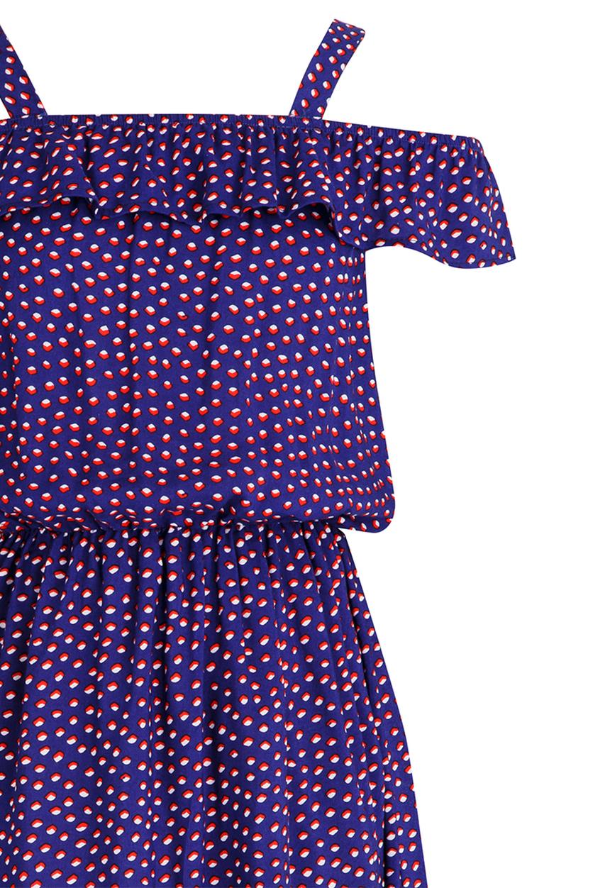 Rebel Republic - Woven Bardot Dress Multi-colour