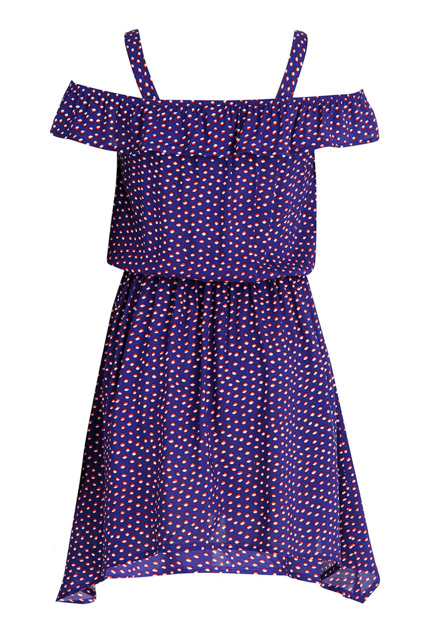 Rebel Republic - Woven Bardot Dress Multi-colour