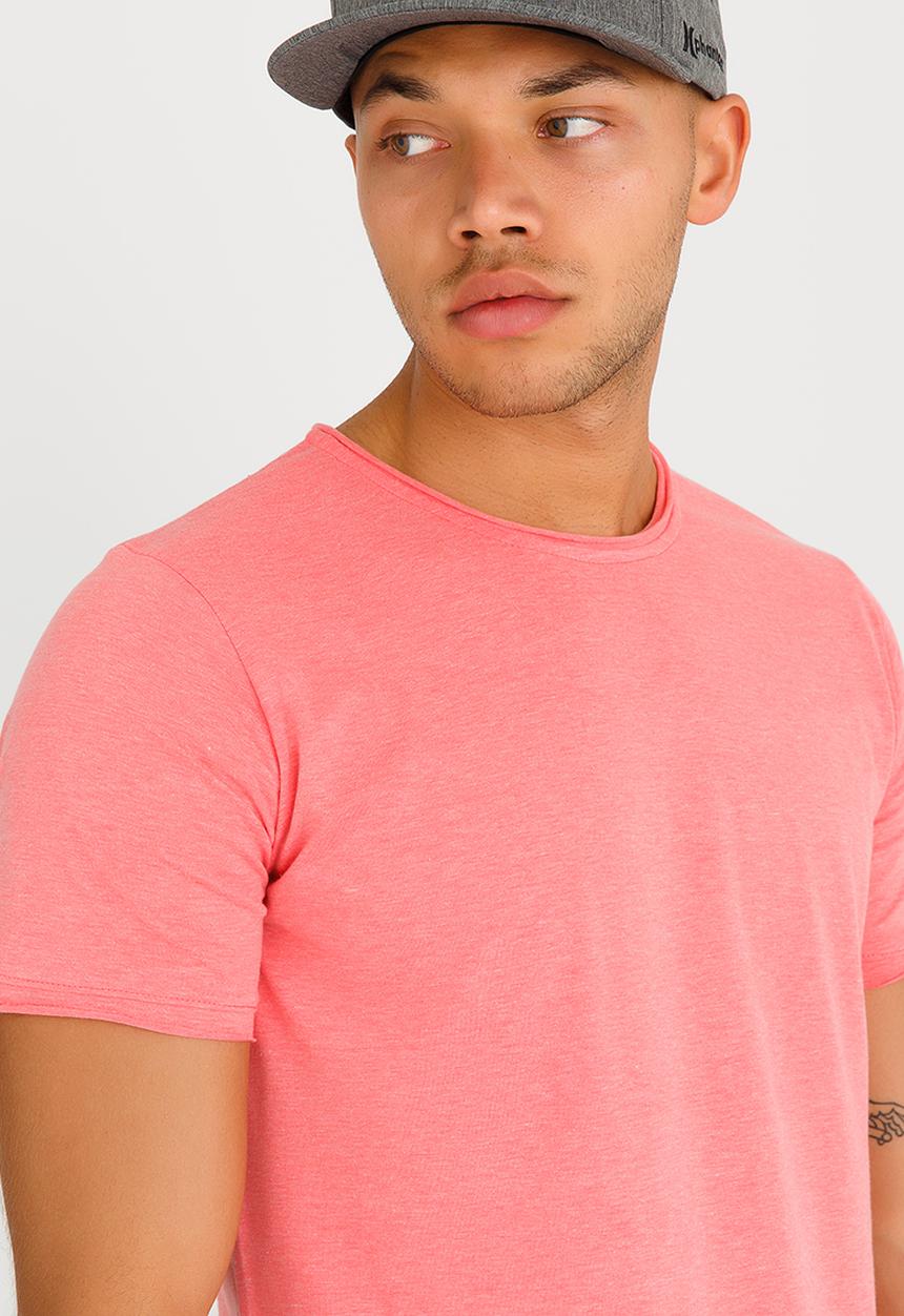 STYLE REPUBLIC - Goat Raw Trim Tee Coral