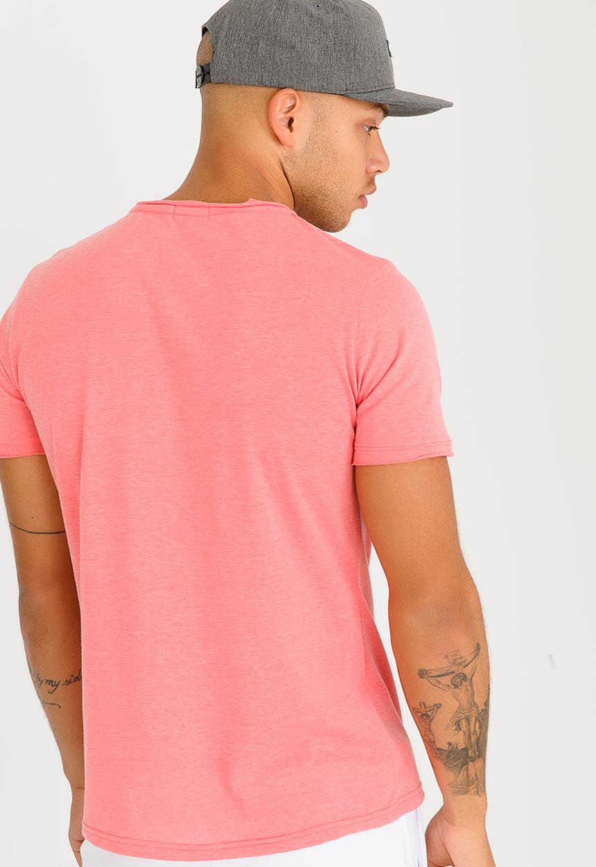 STYLE REPUBLIC - Goat Raw Trim Tee Coral