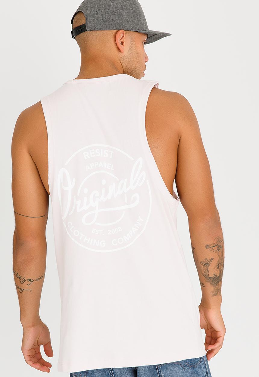 Resist - Originals Printed T Shirt Pale Pink