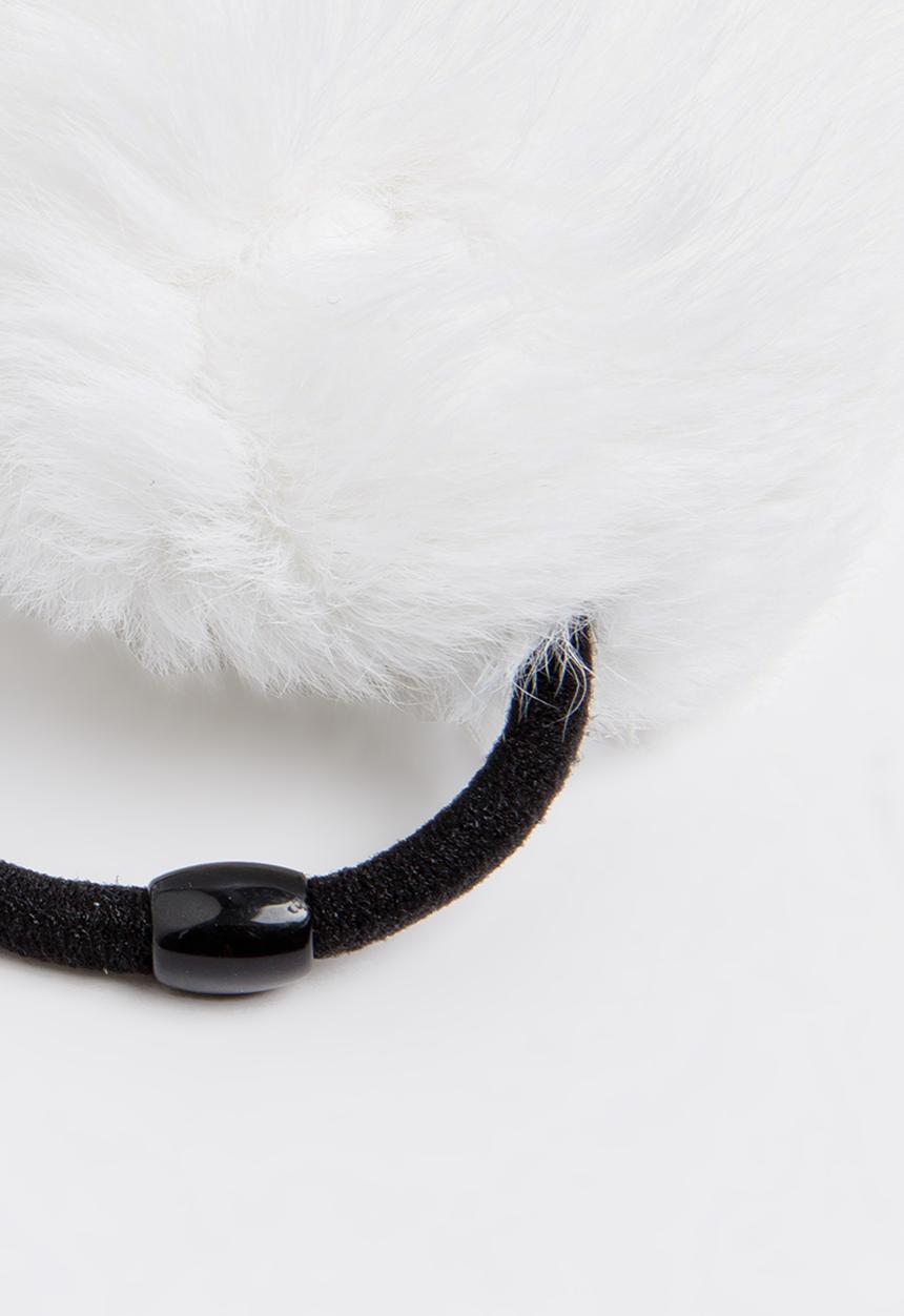 Pop Candy - Pom Pom Hair Tie White