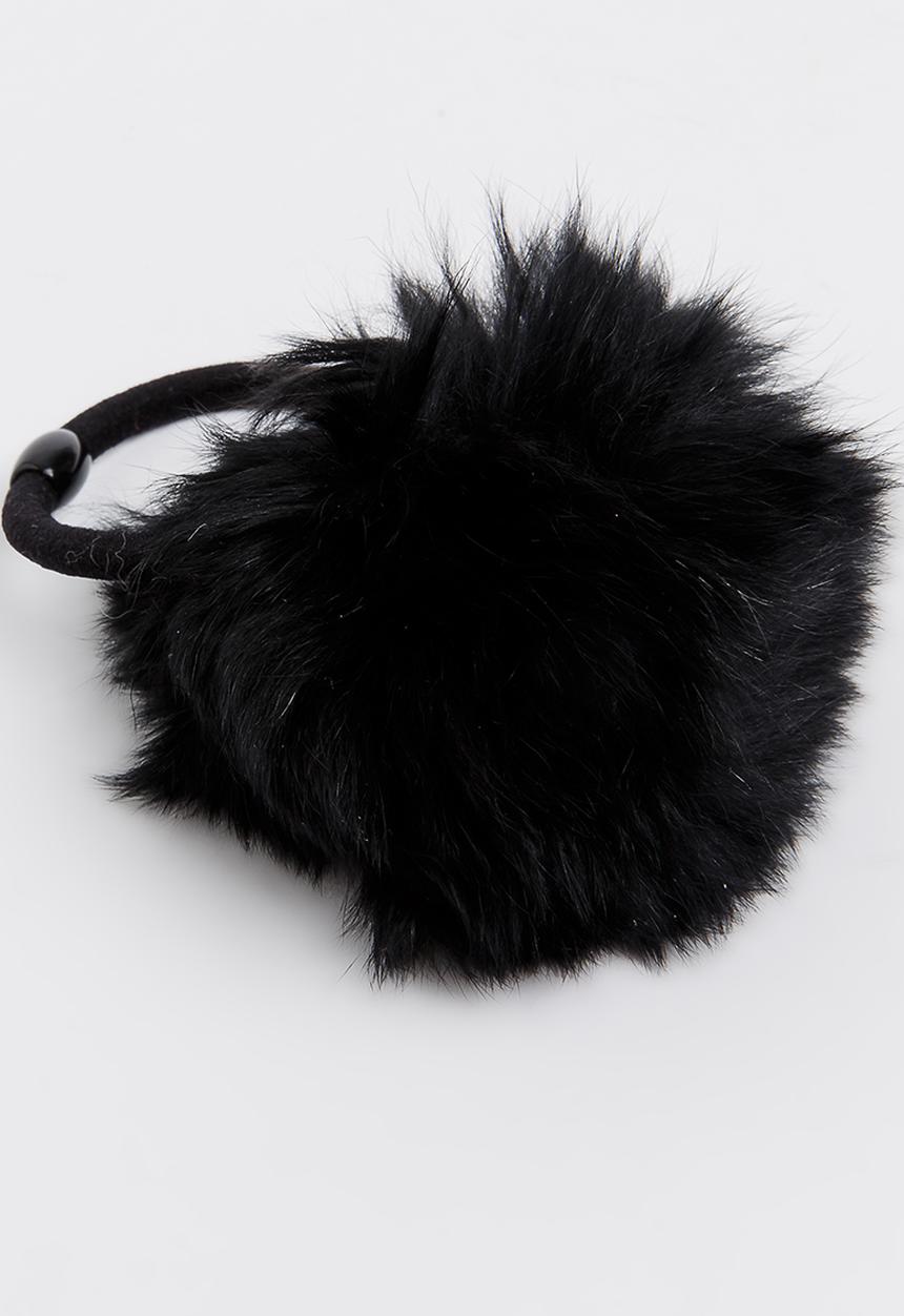 Pop Candy - Pom Pom Hair Tie Black