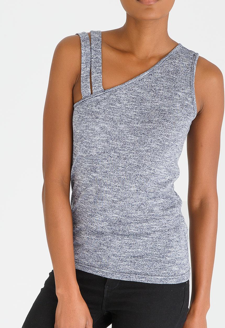 edit - Double Strap Cami Blue