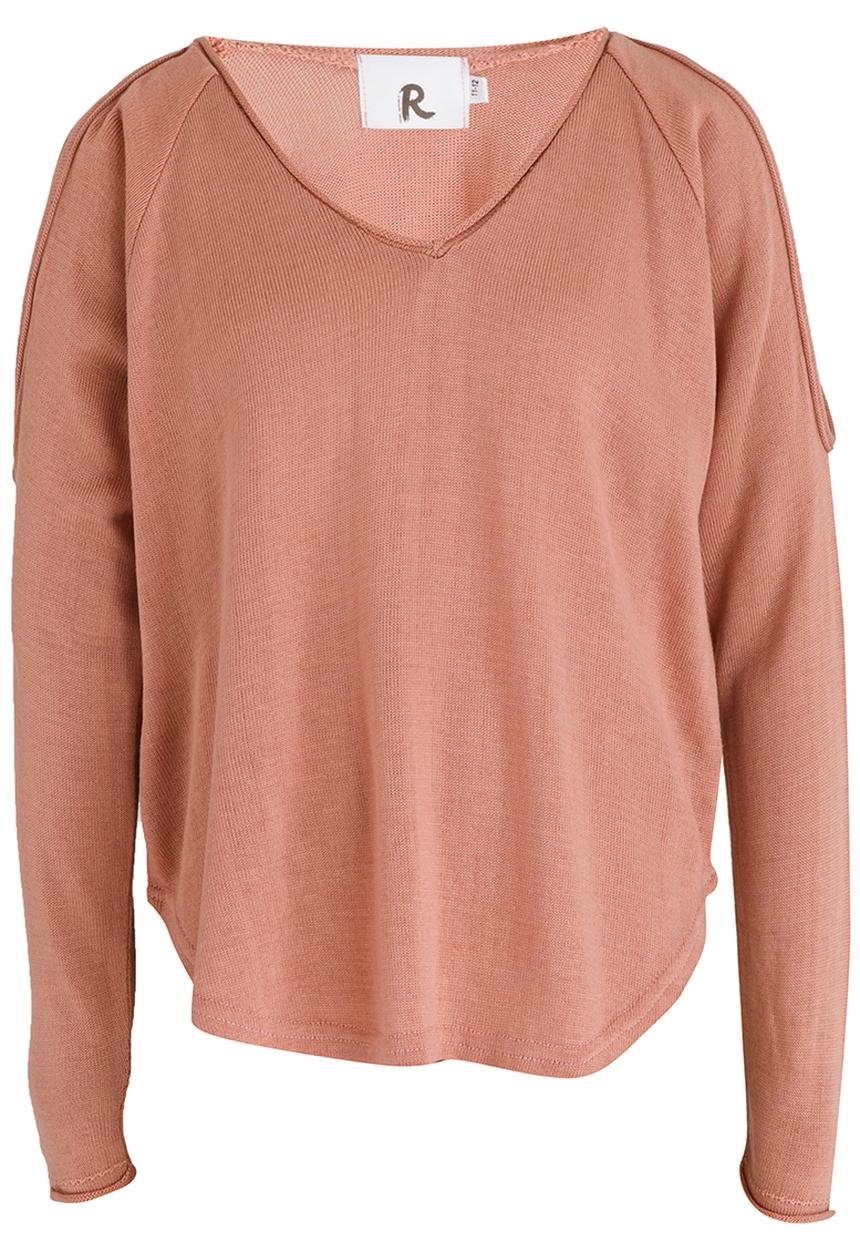 Rebel Republic - Open Shoulder Knit Pale Pink