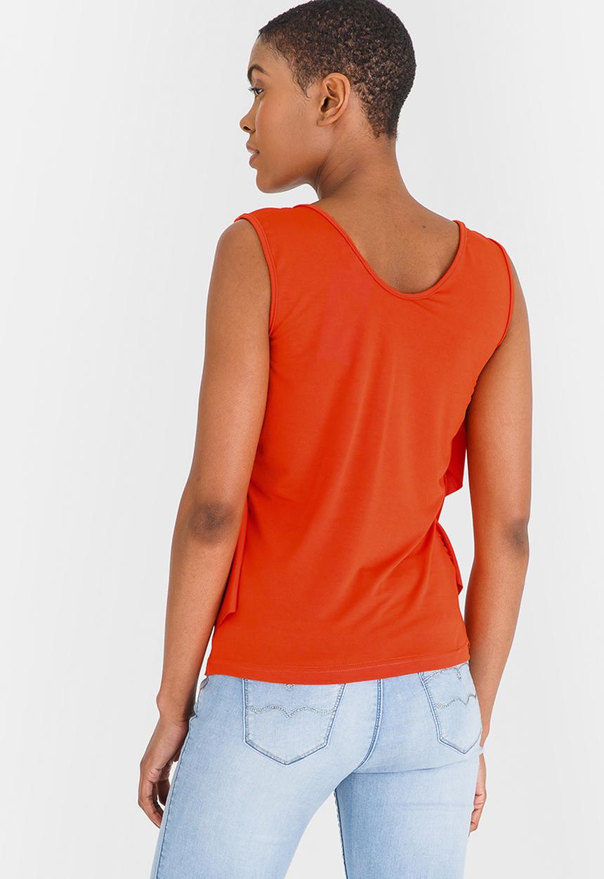 edit - Ruffle Cami Orange