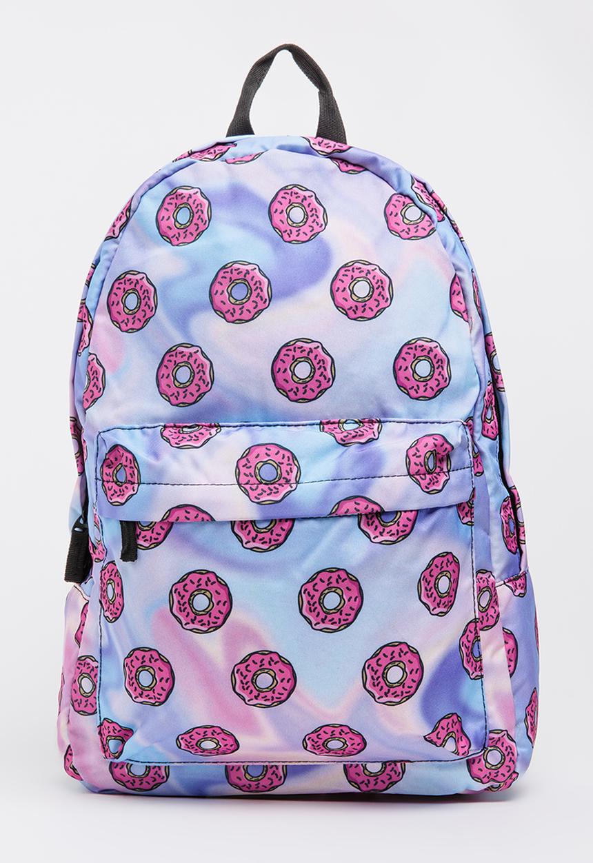 Pop Candy - Donut Printed Backpack Multi-colour