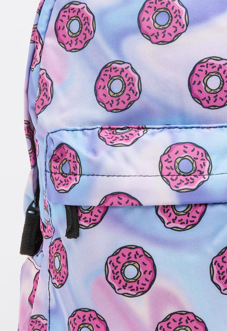 Pop Candy - Donut Printed Backpack Multi-colour