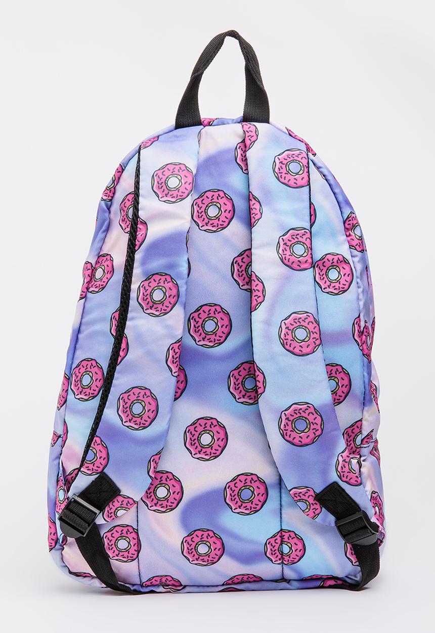 Pop Candy - Donut Printed Backpack Multi-colour