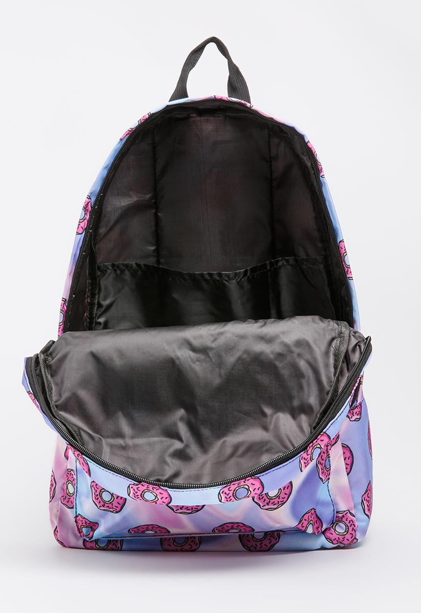 Pop Candy - Donut Printed Backpack Multi-colour