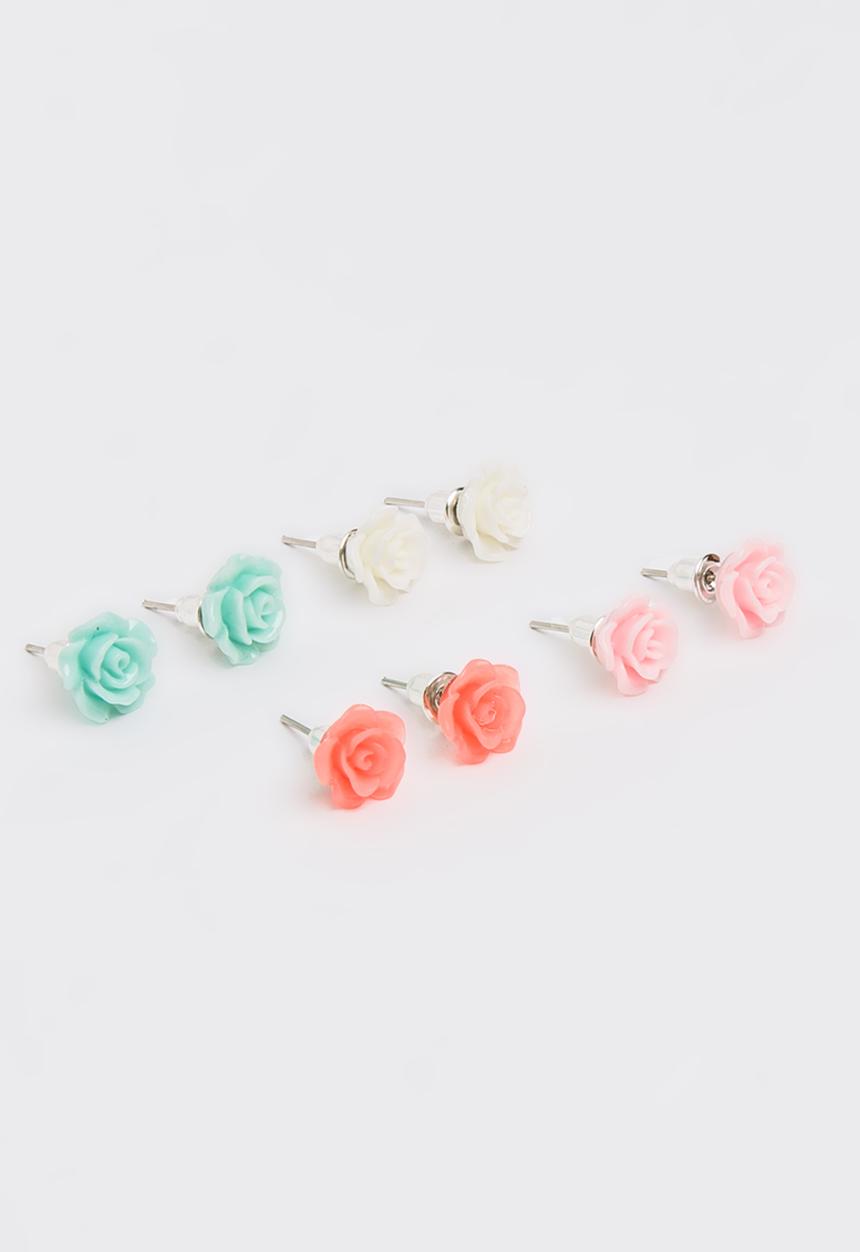 Jewels and Lace - Rose Value Pack Earrings Multi-colour