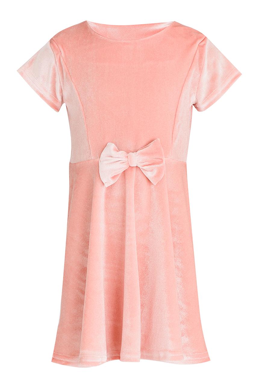 See-Saw - Velour Cap Sleeve Dress Pale Pink