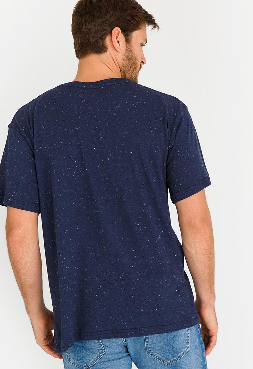 JEEP - Applique Embroidered T Shirt Navy
