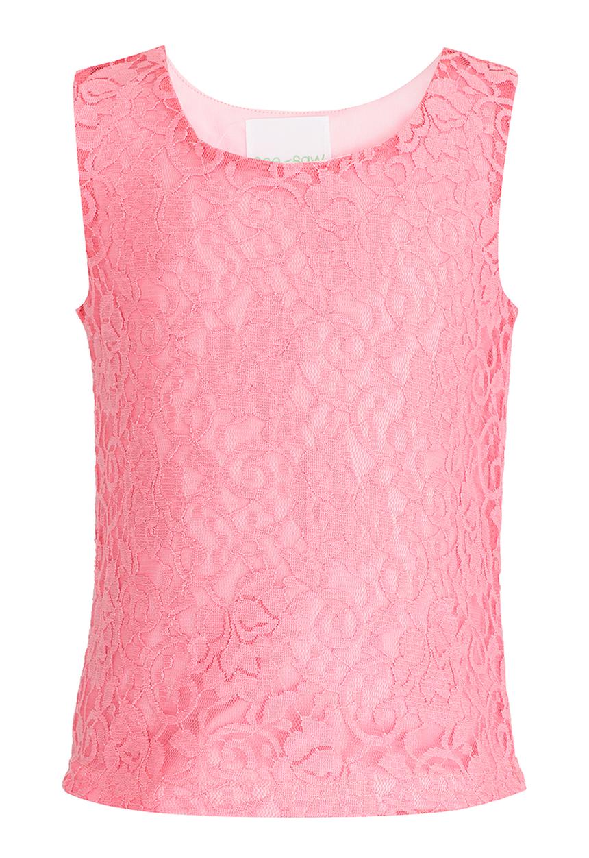 See-Saw - Lace Top Mid Pink