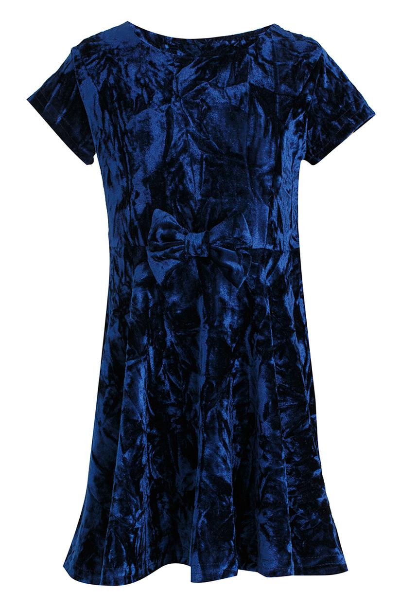 See-Saw - Velour Cap Sleeve Dress Navy